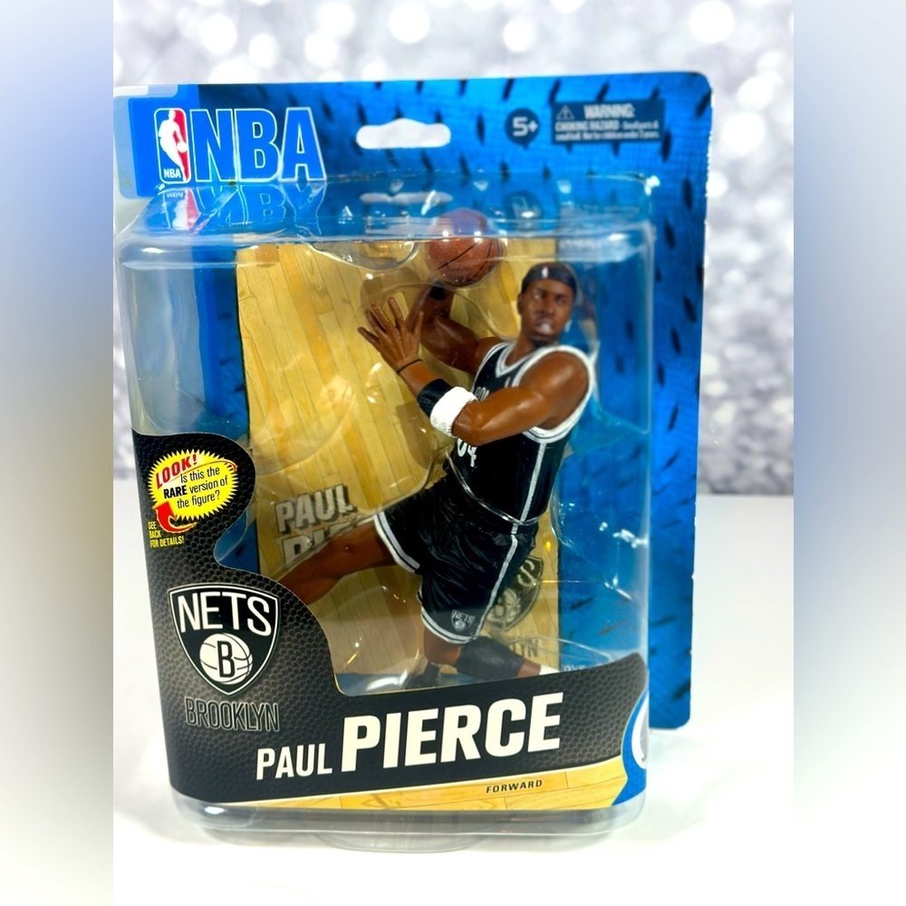 BROOKLYN NETS PAUL PIERCE #34 NBA BASKETBALL SERIES 24 ACTION FIGURE